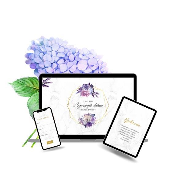 Primer elegantna poročna spletna stran